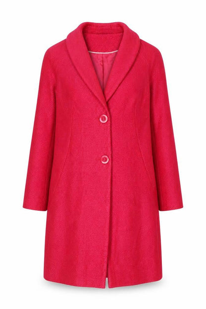 Womens UK Size 12 M&Co Pink Overcoat