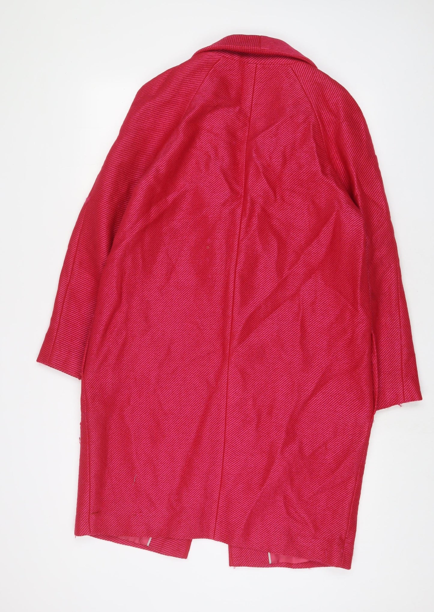 Womens UK Size 12 M&Co Pink Overcoat