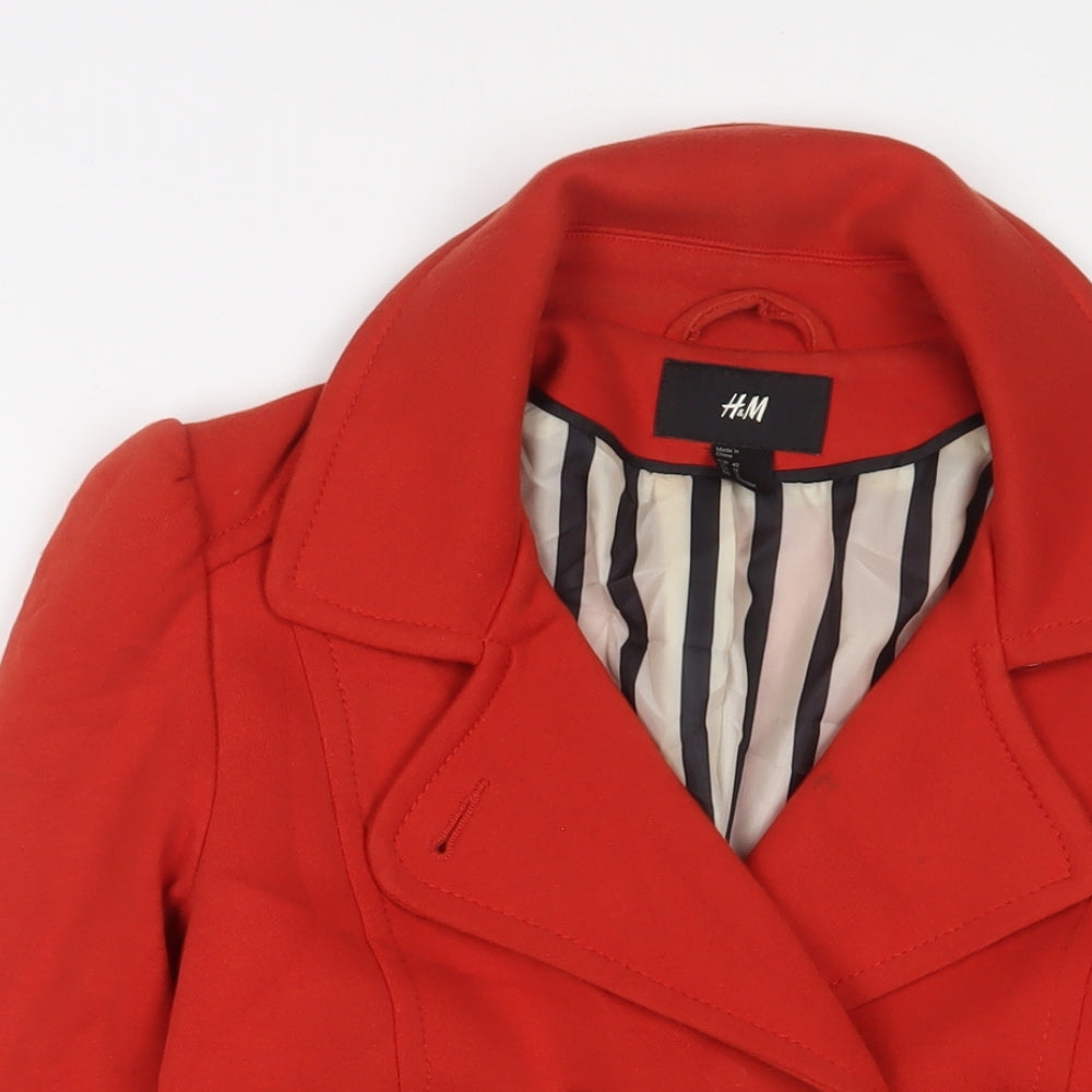 Womens UK Size 14 H&M Orange Jacket