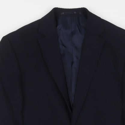 Mens UK Size 36 Debenhams Regular Blue Suit Jacket