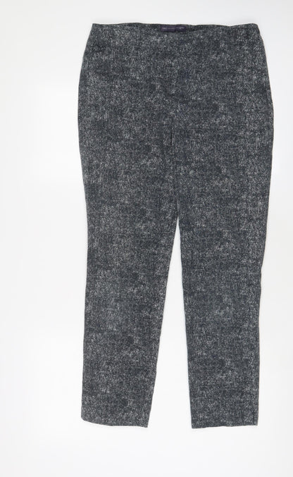 Womens UK Size 12 Marks and Spencer Regular Fit  Blue Trousers