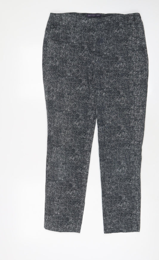 Womens UK Size 12 Marks and Spencer Regular Fit  Blue Trousers