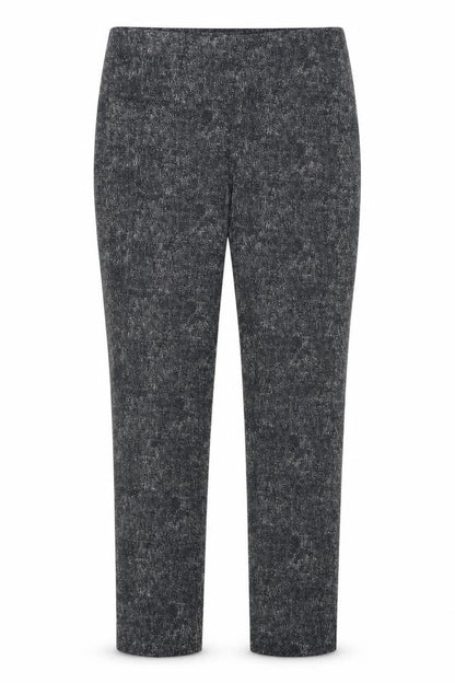 Marks & Spencer Womens Blue Cotton Trousers Size 12 L27 in Regular Hook & Eye