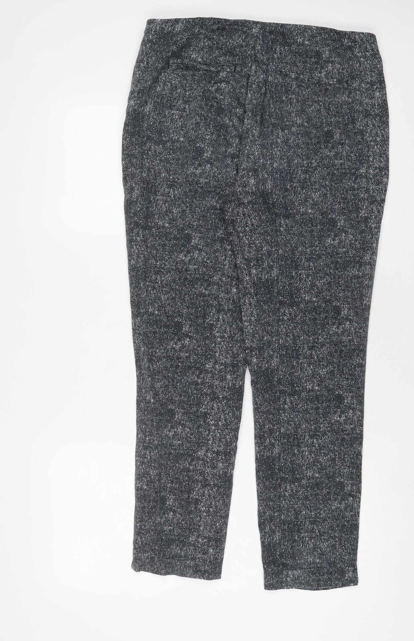 Womens UK Size 12 Marks and Spencer Regular Fit  Blue Trousers