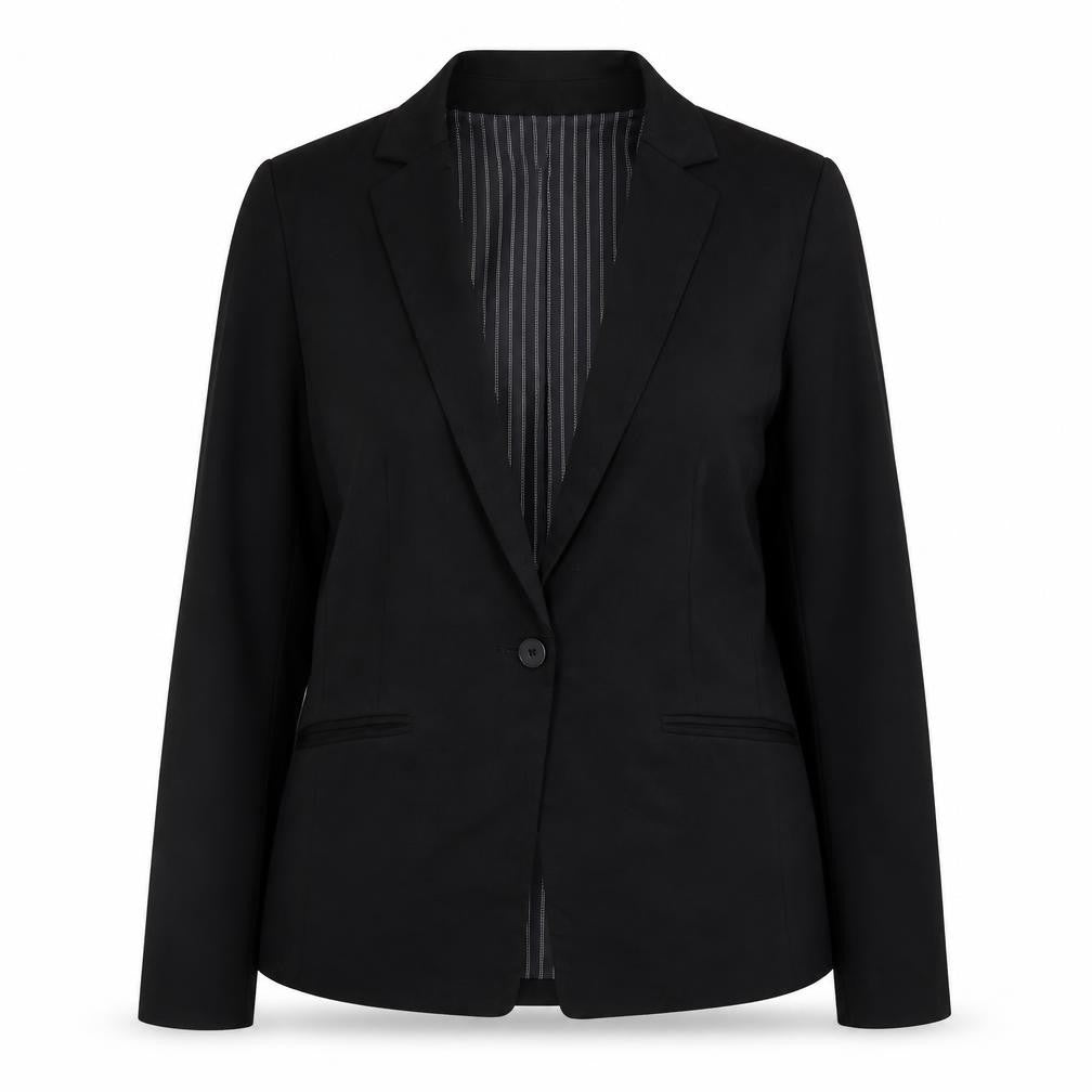 H&M Womens Black Jacket Blazer Size 12 Button