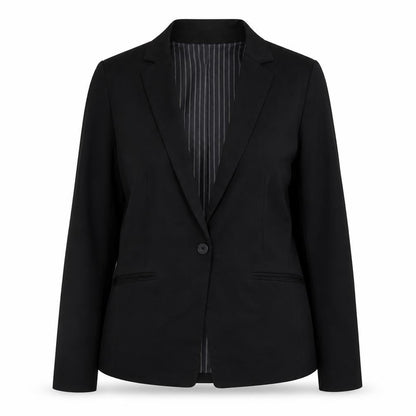 H&M Womens Black Jacket Blazer Size 12 Button