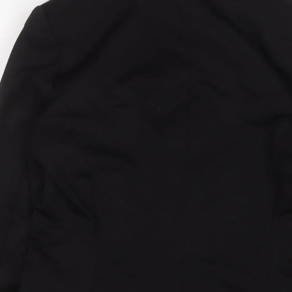 H&M Womens Black Jacket Blazer Size 12 Button