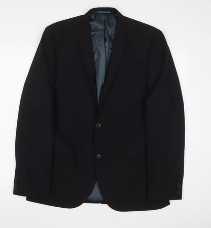 Mens UK Size 40 NEXT Regular Black Suit Jacket