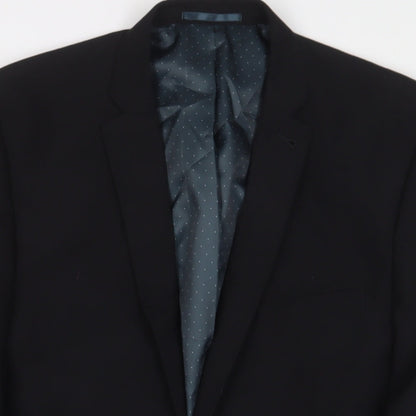 Mens UK Size 40 NEXT Regular Black Suit Jacket