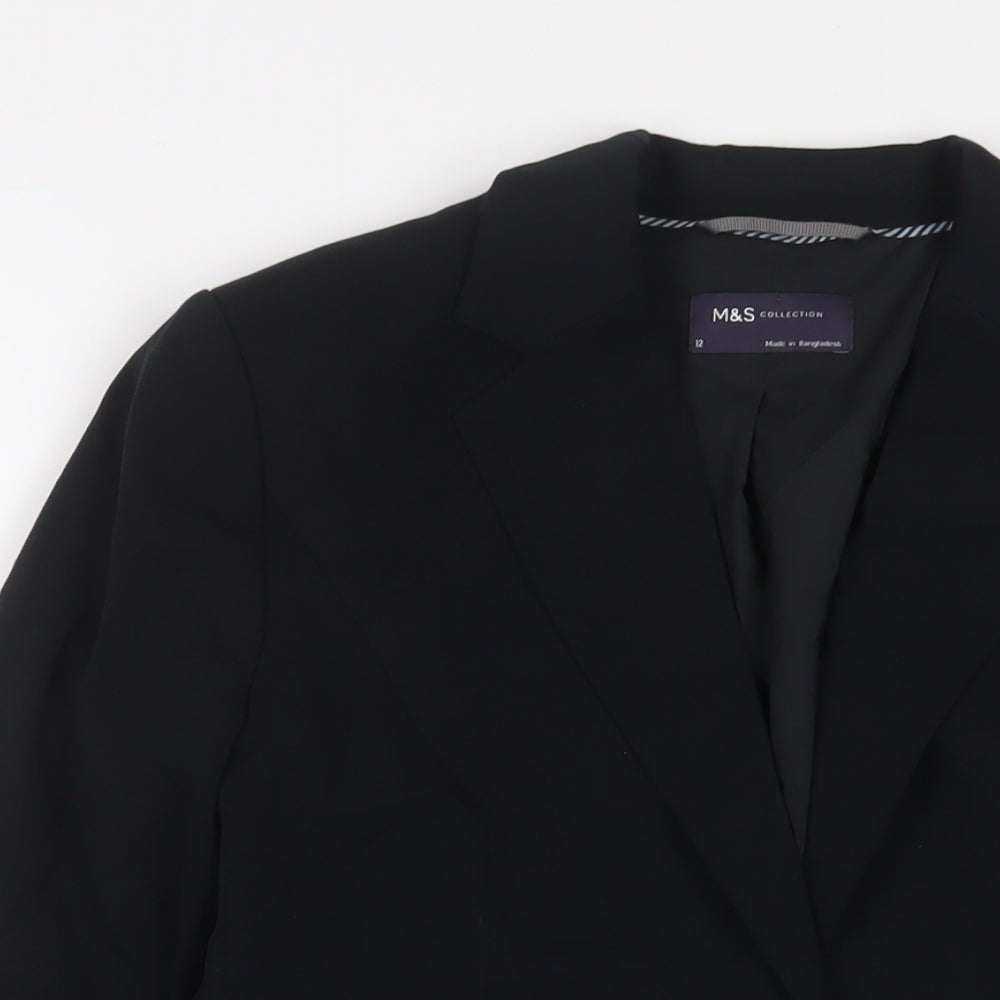Womens UK Size 12 Marks and Spencer Black Jacket