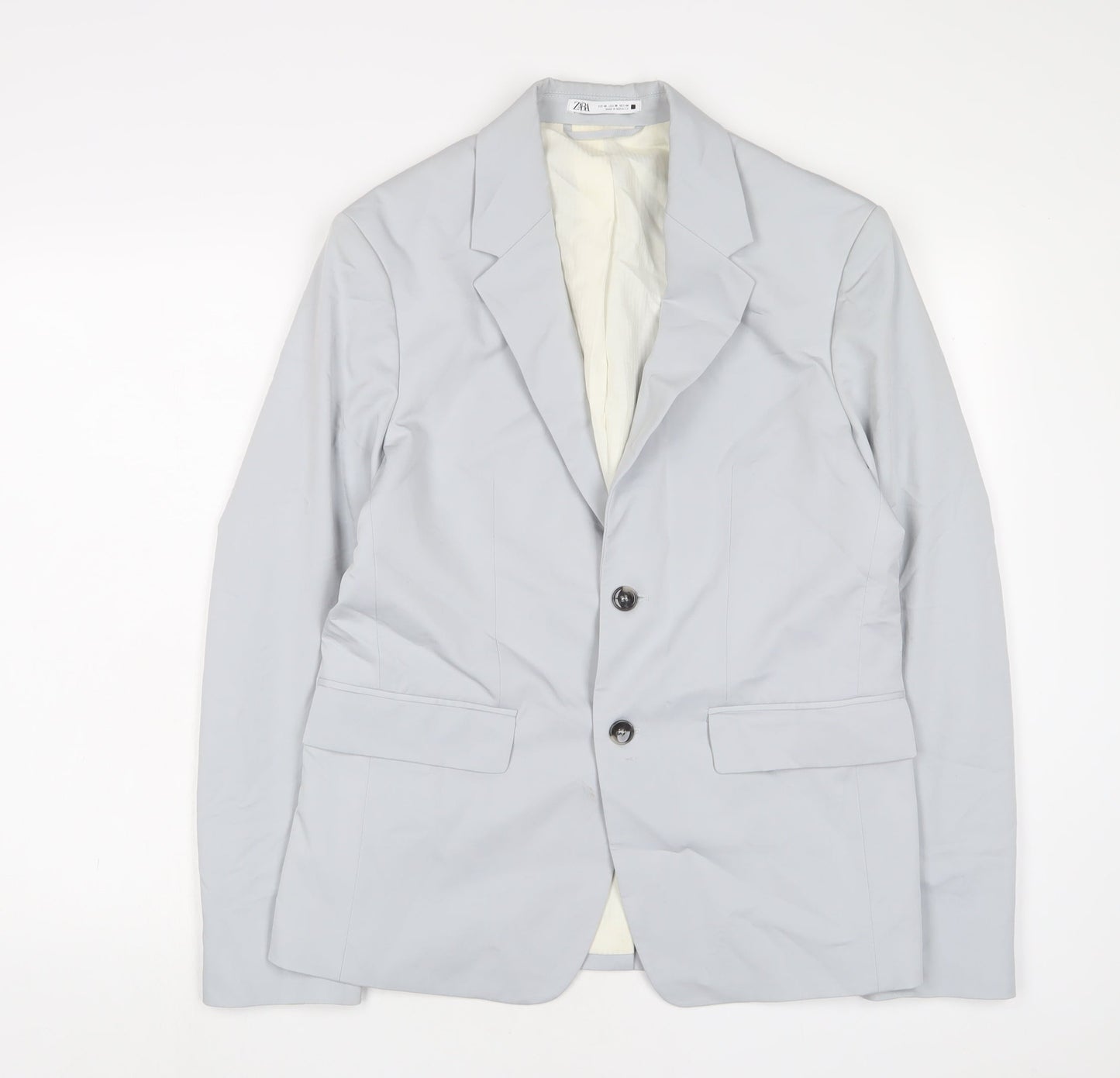 Mens UK Size 38 Zara Regular Blue Suit Jacket
