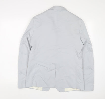 Mens UK Size 38 Zara Regular Blue Suit Jacket