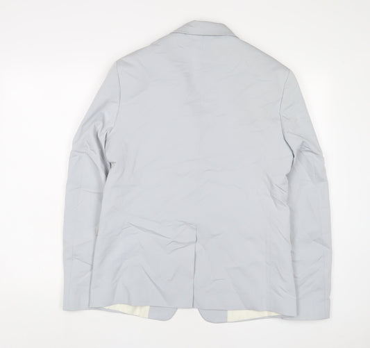 Mens UK Size 38 Zara Regular Blue Suit Jacket