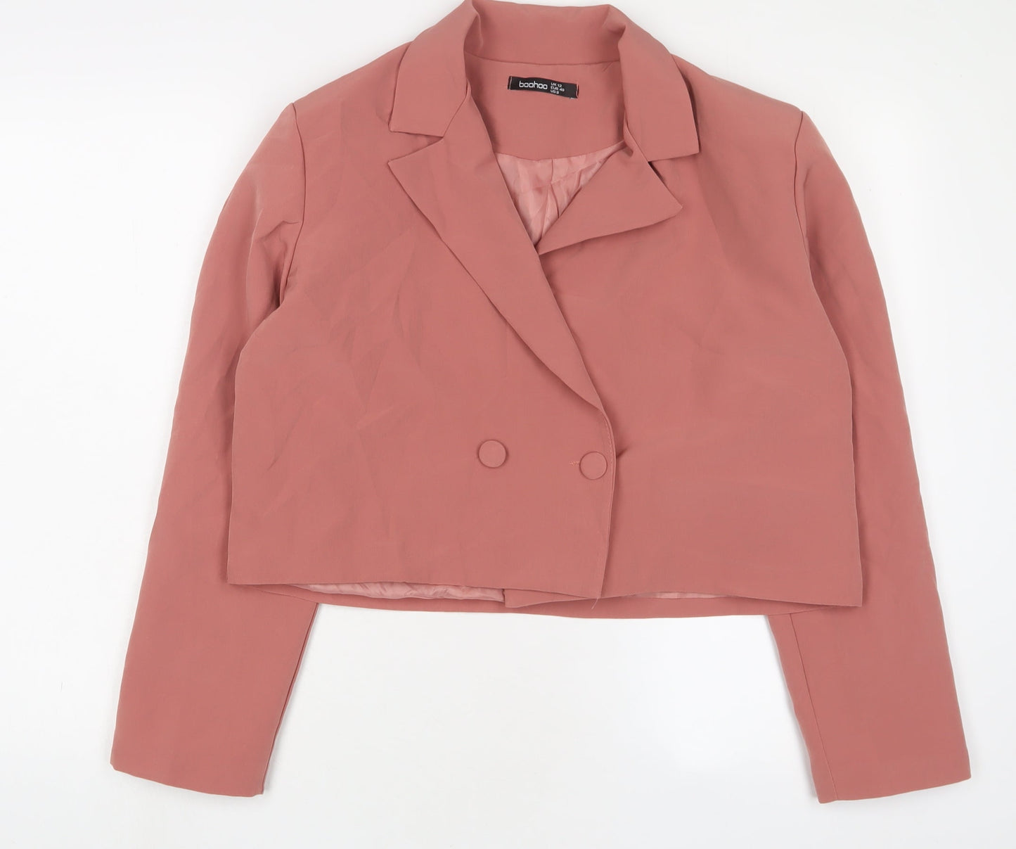 Womens UK Size 12 Boohoo Pink Jacket