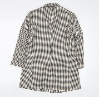 Bershka Womens Multicoloured Plaid Jacket Blazer Size L