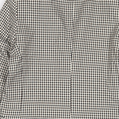 Bershka Womens Multicoloured Plaid Jacket Blazer Size L