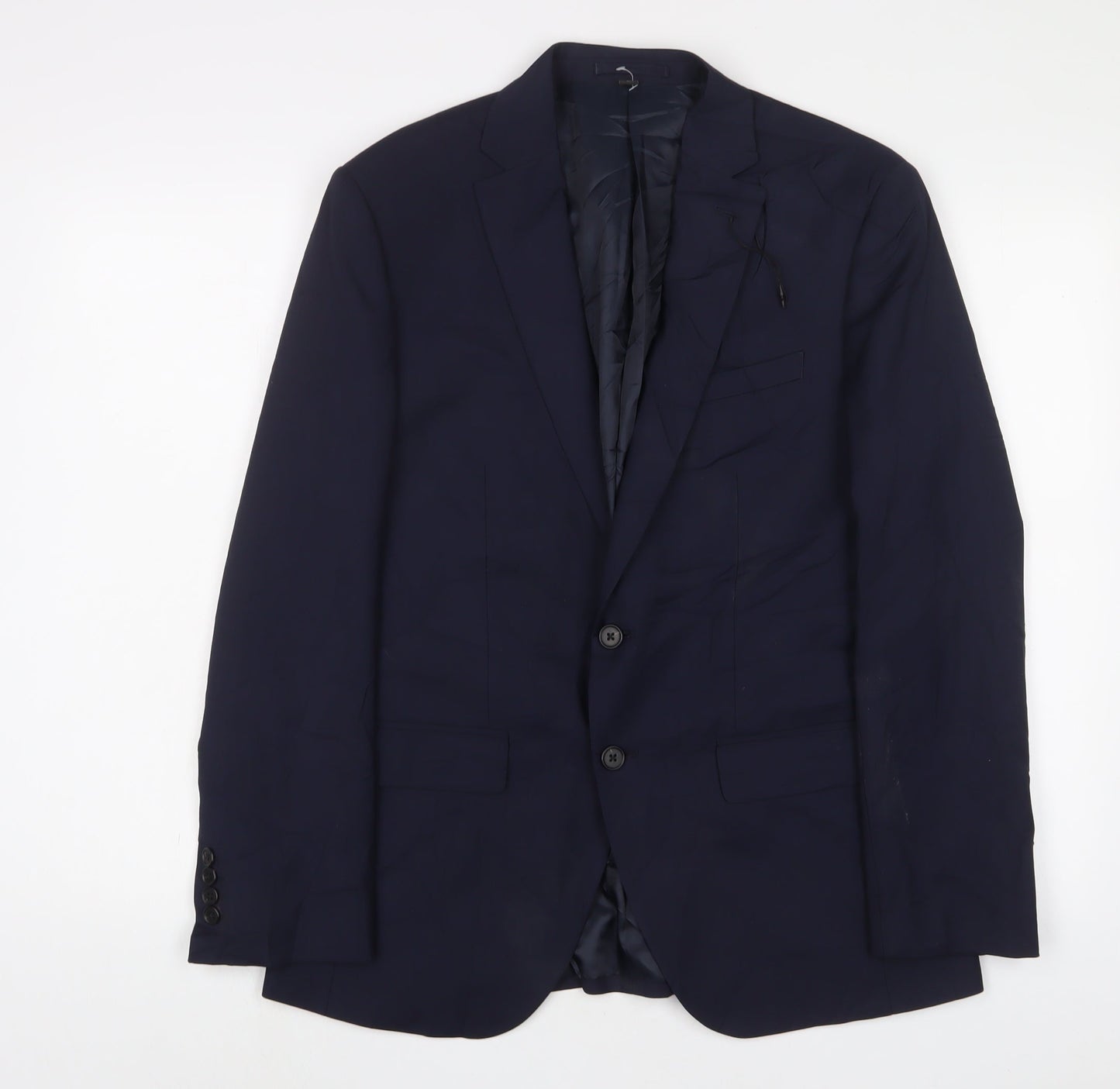 Mens UK Size 40 Marks and Spencer Regular Blue Suit Jacket