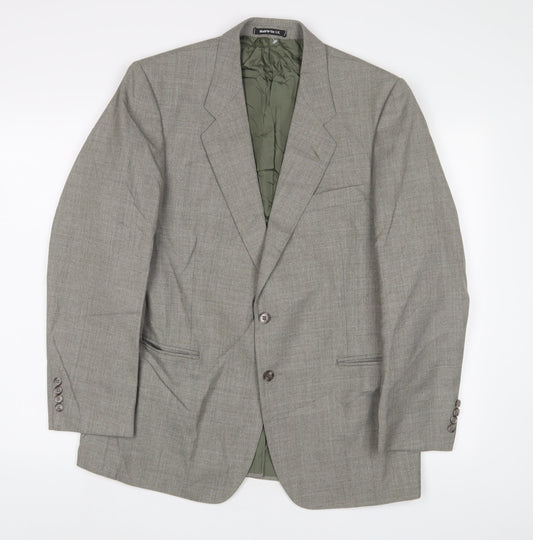 Mens UK Size 40 St Michael Regular Green Suit Jacket