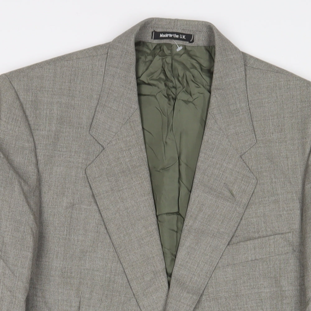 Mens UK Size 40 St Michael Regular Green Suit Jacket