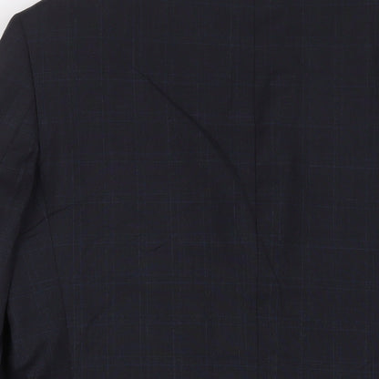 Rochas Mens Blue Wool Jacket Suit Jacket Size 38 Regular