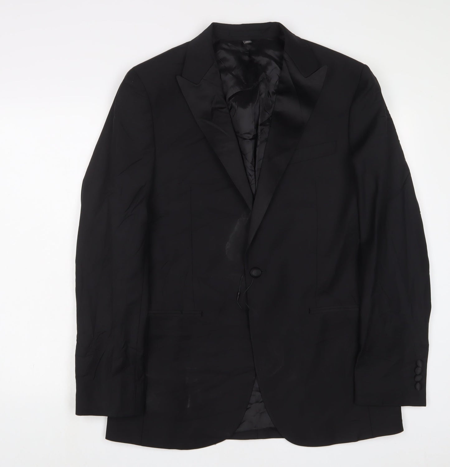 Mens UK Size 40 Marks and Spencer Regular Black Suit Jacket