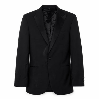 Marks & Spencer Mens Black Wool Jacket Suit Jacket Size 40 Regular