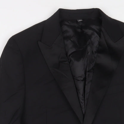 Mens UK Size 40 Marks and Spencer Regular Black Suit Jacket