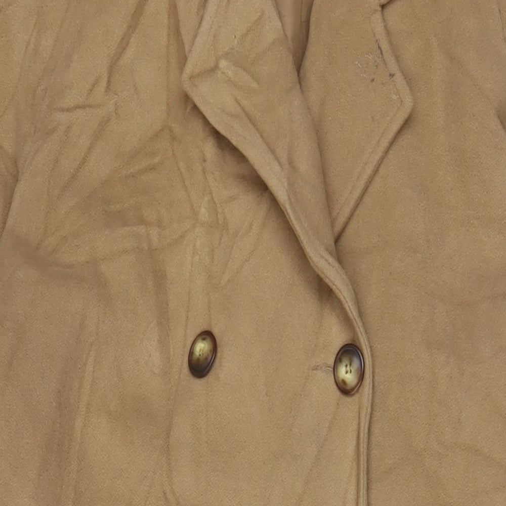 Womens UK Size 16 Classic Brown Overcoat