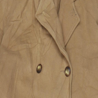 Womens UK Size 16 Classic Brown Overcoat