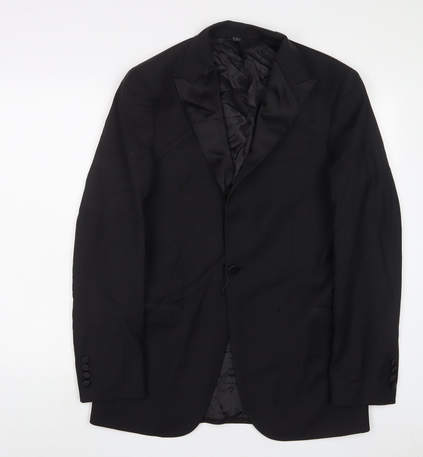 Mens UK Size 38 Marks and Spencer Regular Black Suit Jacket
