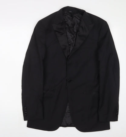 Mens UK Size 38 Marks and Spencer Regular Black Suit Jacket