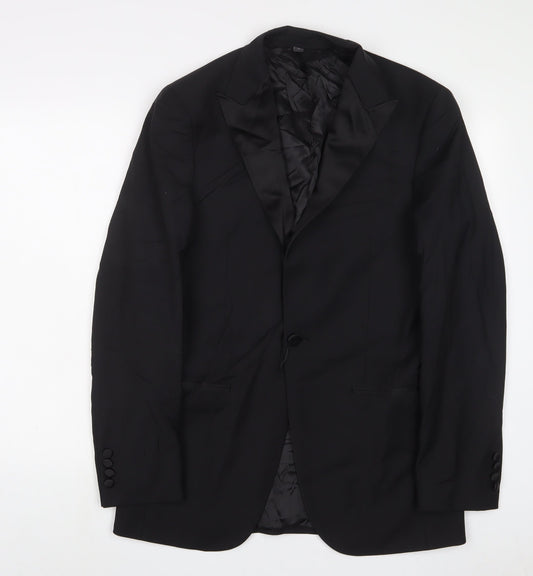Mens UK Size 38 Marks and Spencer Regular Black Suit Jacket