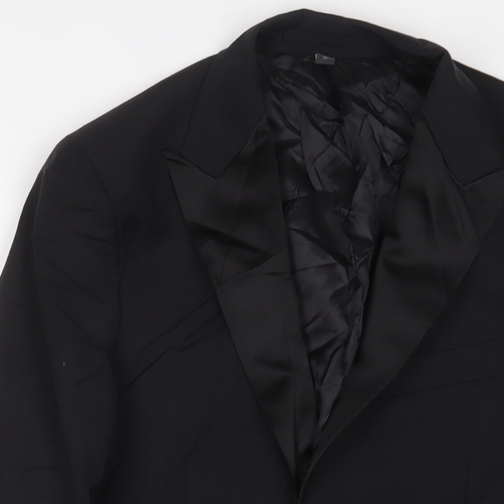 Mens UK Size 38 Marks and Spencer Regular Black Suit Jacket