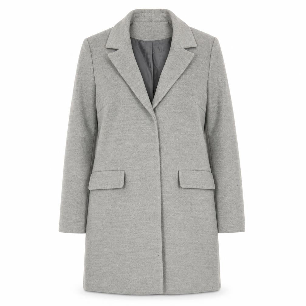 Womens UK Size 8 Topshop Grey Overcoat