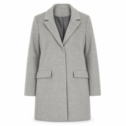 Womens UK Size 8 Topshop Grey Overcoat