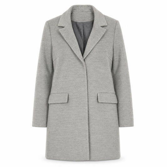 Womens UK Size 8 Topshop Grey Overcoat
