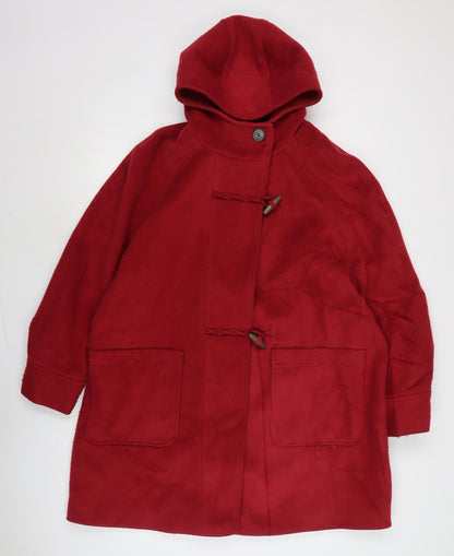 Womens UK Size 20 Marks and Spencer Red Parka Coat