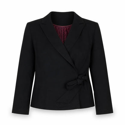 Next Womens Black Jacket Size 8 Tie