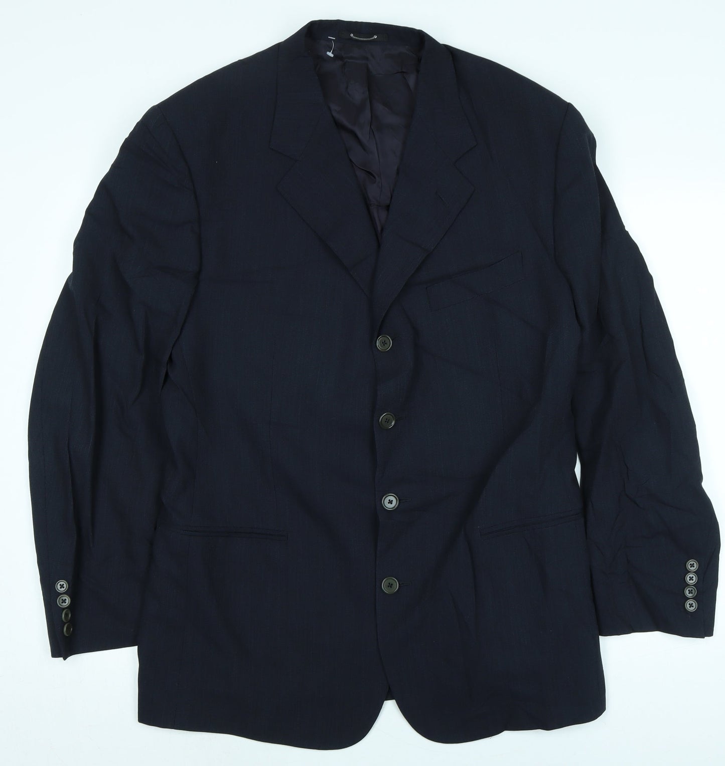Mens UK Size 46 House of Fraser Regular Blue Suit Jacket
