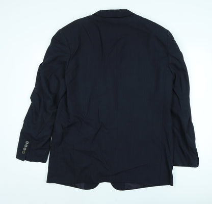 Mens UK Size 46 House of Fraser Regular Blue Suit Jacket