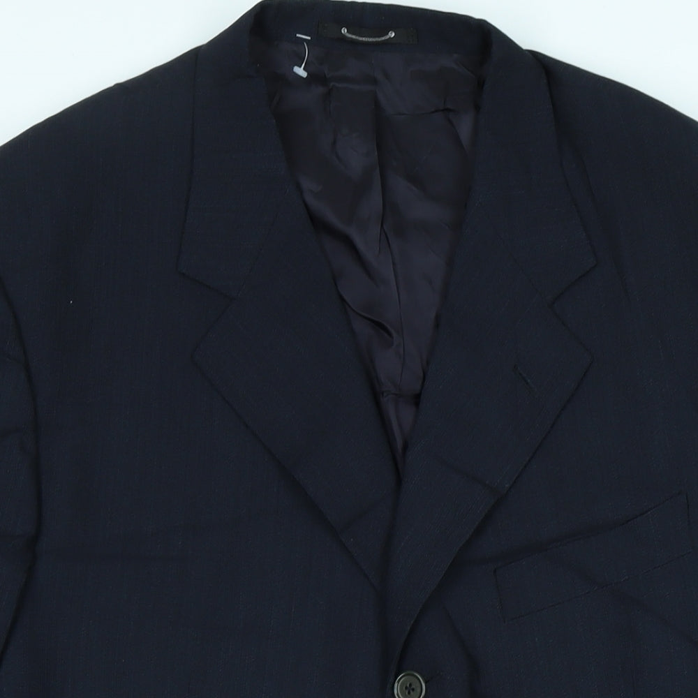 Mens UK Size 46 House of Fraser Regular Blue Suit Jacket