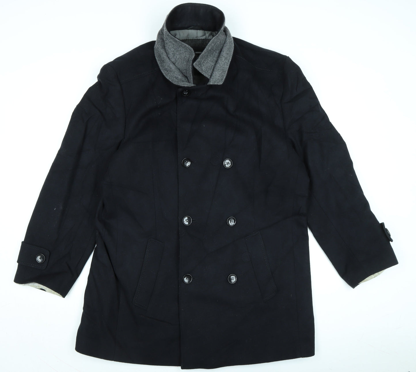 Mens UK Size XL SP Blue Overcoat