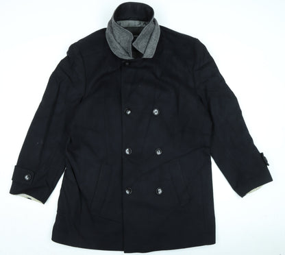 Mens UK Size XL SP Blue Overcoat