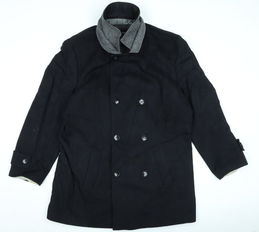 Mens UK Size XL SP Blue Overcoat