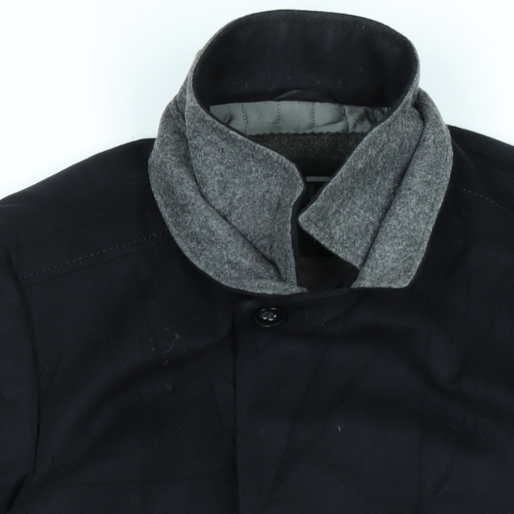Mens UK Size XL SP Blue Overcoat