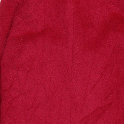 b.young Womens Pink Overcoat Coat Size 6 Button