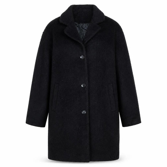 Womens UK Size 8 Divided Black Overcoat