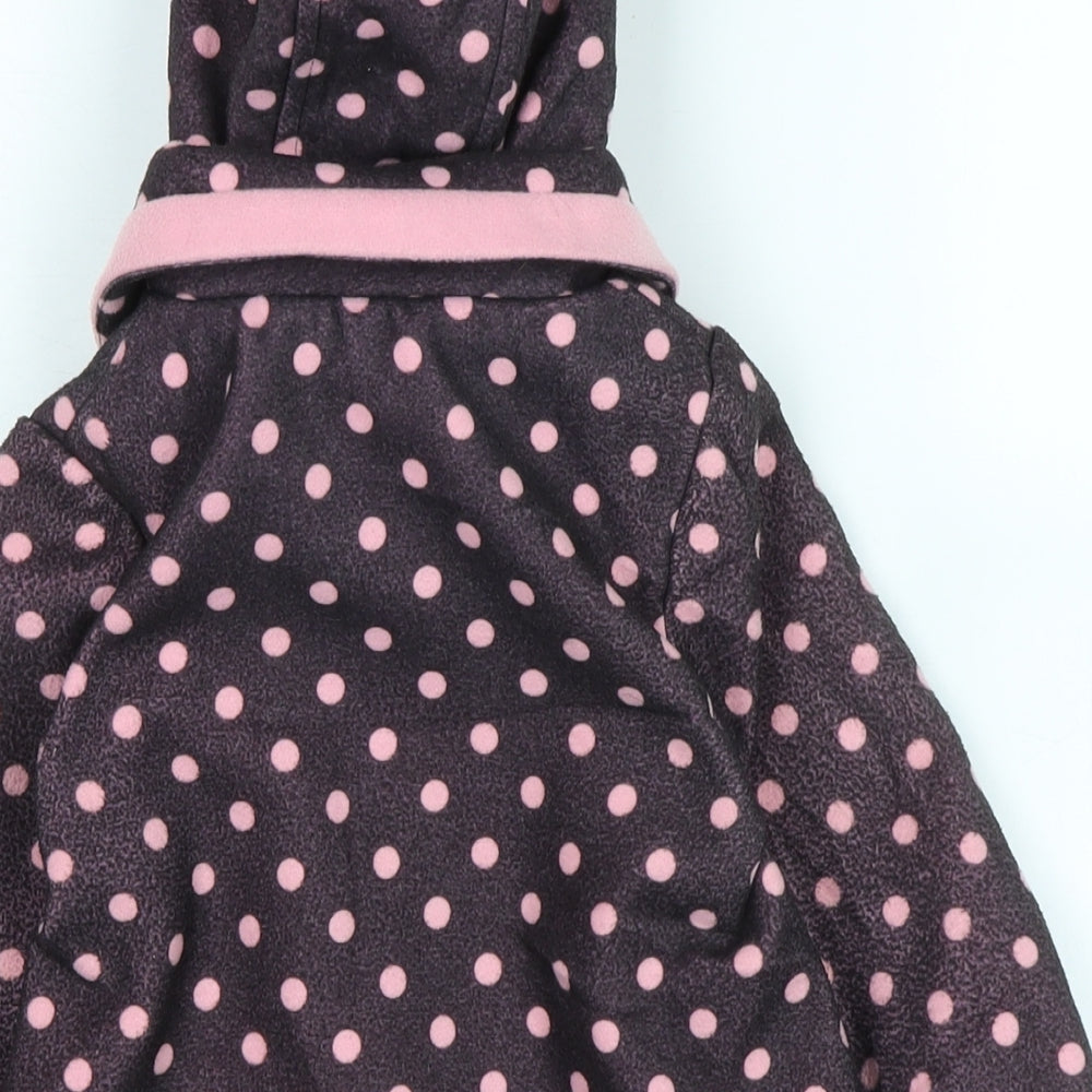 Mothercare Girls Pink Basic Coat Coat Size 12-18 Months Button