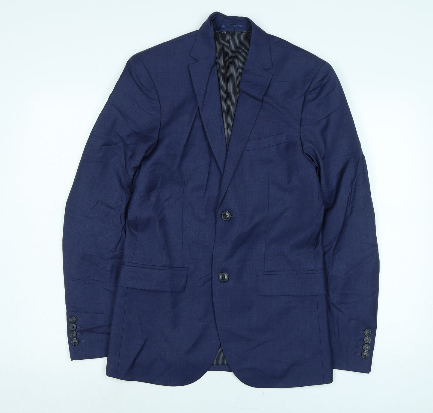 Mens UK Size 36 H&M Regular Blue Suit Jacket