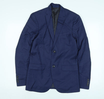 Mens UK Size 36 H&M Regular Blue Suit Jacket